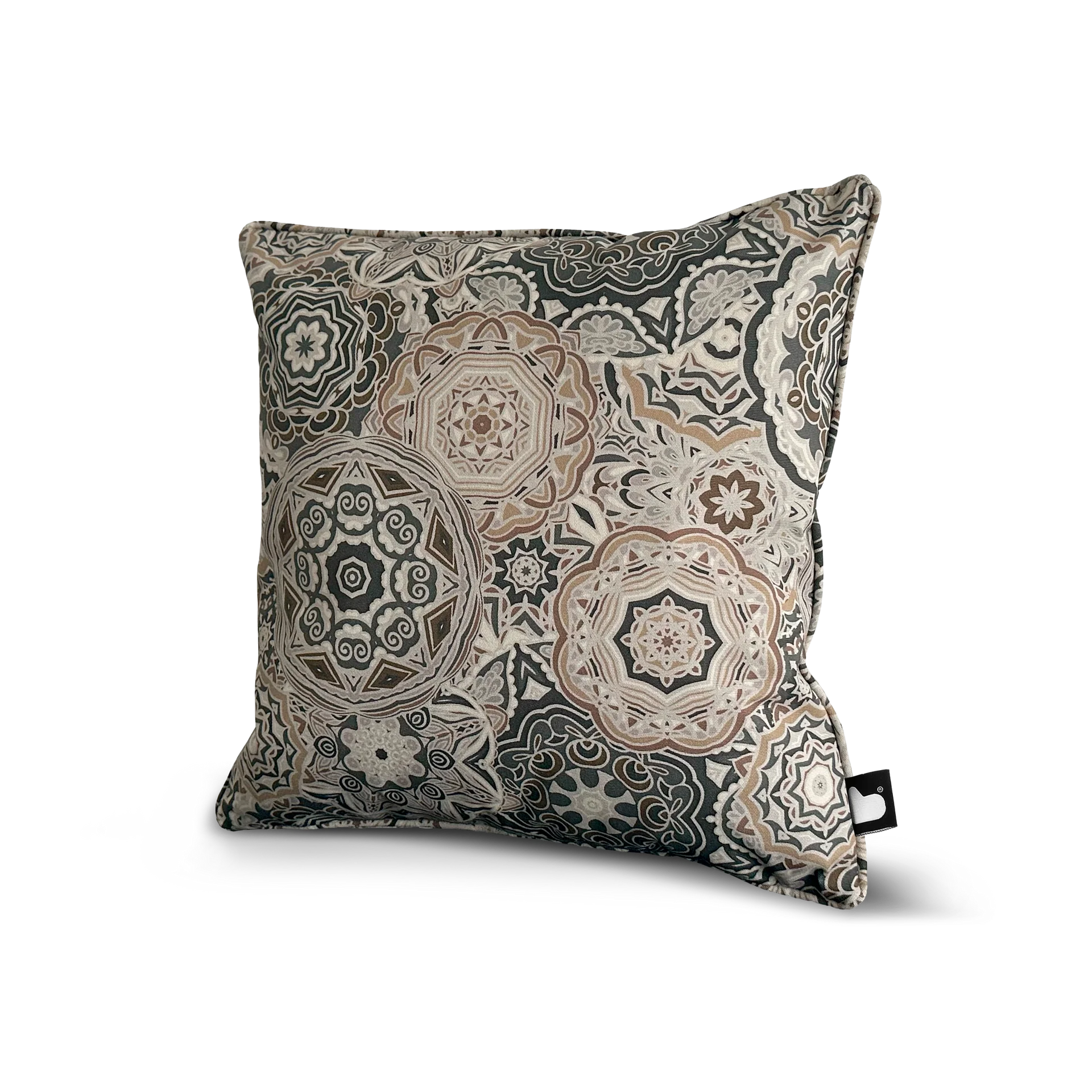 Extreme Lounging Outdoor B-Cushion Mandala Elephant (Grey) | Pack of 2
